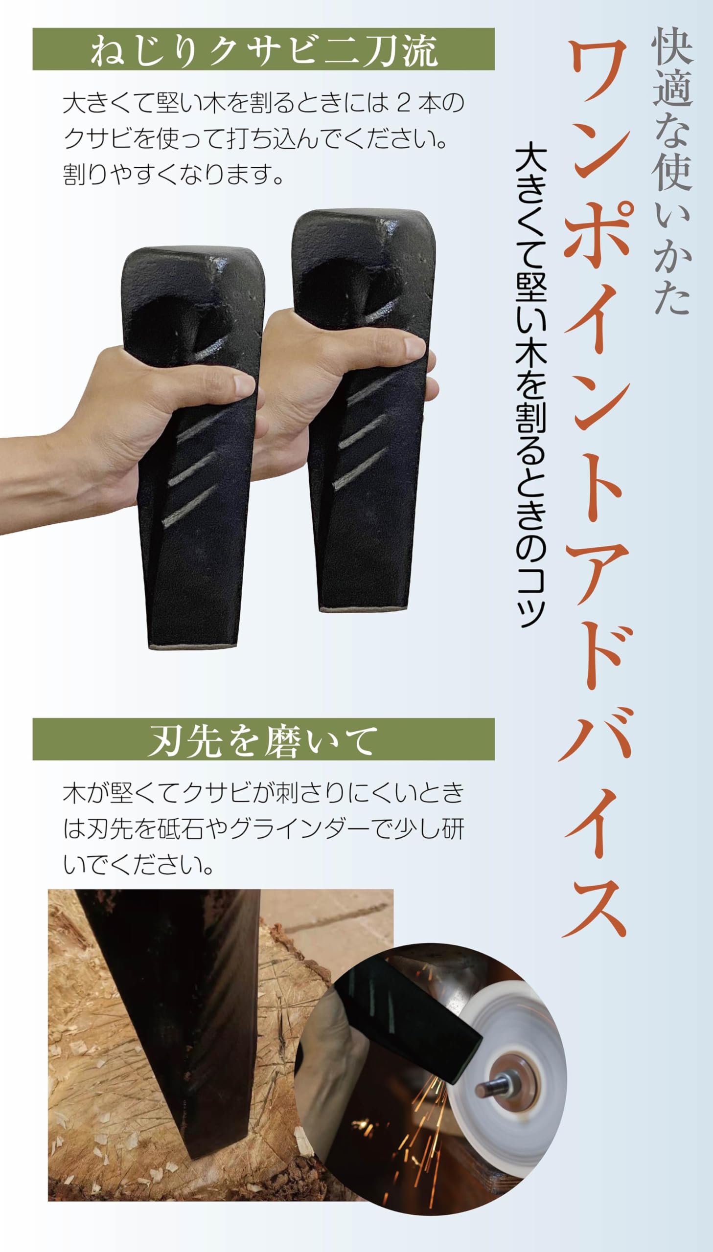 楔⁄くさび⁄4本セット⁄山師⁄林業道具⁄木割り用 楔⁄くさび⁄4本セット⁄山師⁄林業道具⁄木割り用